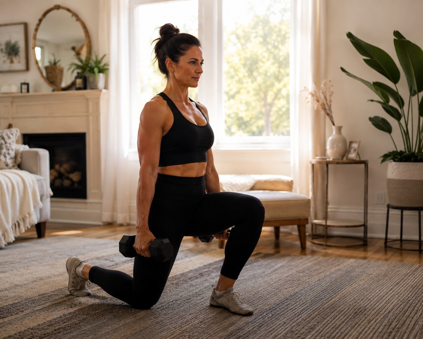 Female personal trainer working with a client in Wilmslow
